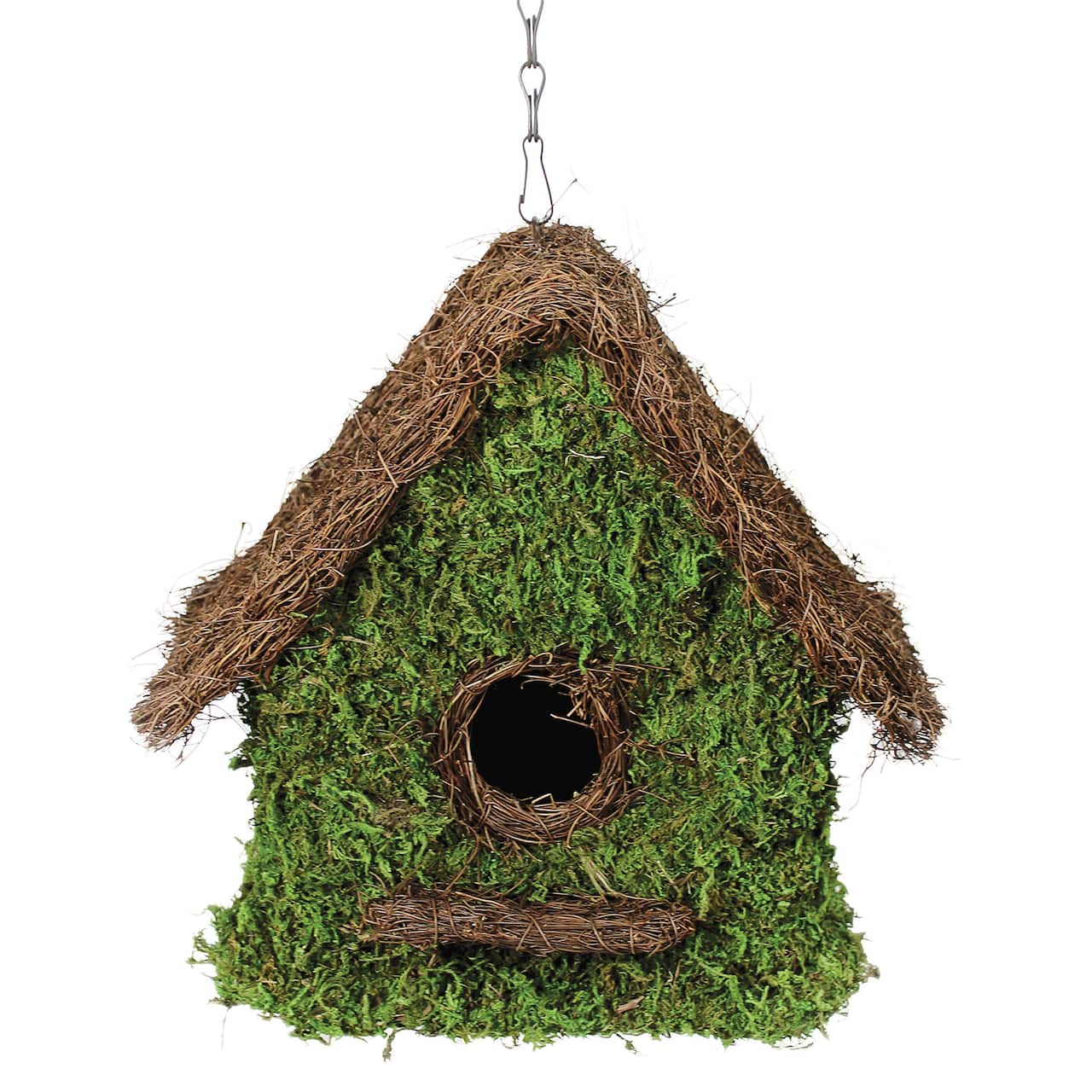 9.5" Decorative Moss Birdhouse by Ashland®